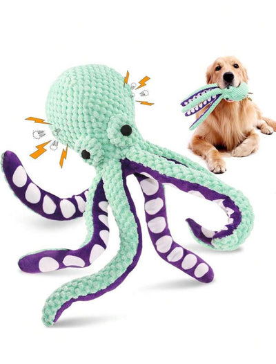 Soft Squid Dogs Toy with Sound for Dogs  (made of corduroy)