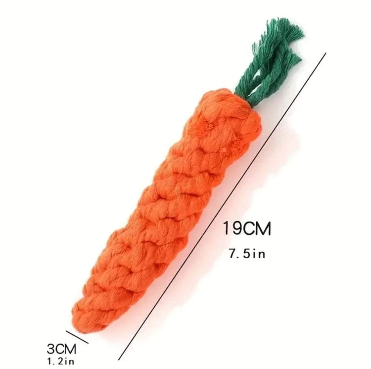 5 Piece Carrot Shaped Durable Pet Chew Rope Toy for Interactive Play