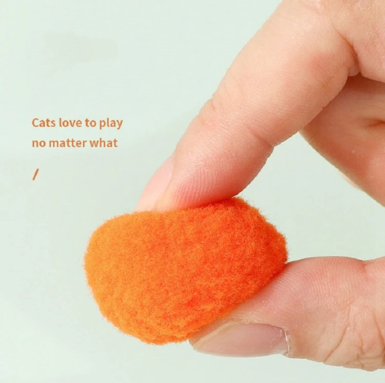 Interactive Toy for Cat Plush Ball Launcher with 30 Pieces Random Color Plush Balls