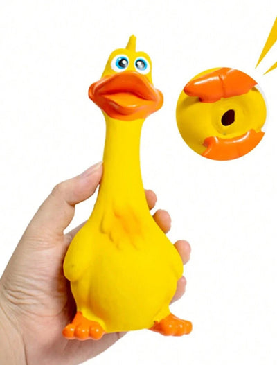 Squeaky Duck Dog Toy, Chewy Training Interactive Toy