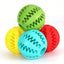 Extra Tough Rubber Interactive Ball for Dog with Teeth Cleaning Feature