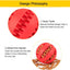 Extra Tough Rubber Interactive Ball for Dog with Teeth Cleaning Feature