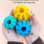 Extra Tough Rubber Interactive Ball for Dog with Teeth Cleaning Feature