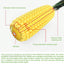 Corn Shaped Interactive Dog Chewing Toy with Rope and Sound