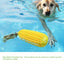 Corn Shaped Interactive Dog Chewing Toy with Rope and Sound