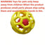 Hollow Ball with Inner Bell Inside for a Small to Medium Size Dog - For Chasing and Biting