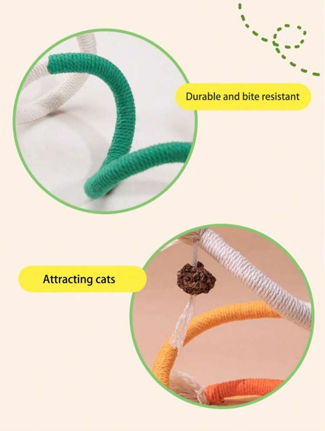 Durable and Self-Entertaining Cat Rope