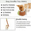 Interactive Dog Toy with Snail Shape Feeder Puzzle, Squeaking Plush Dog Toy for Chewing &b Training