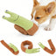 Interactive Dog Toy with Snail Shape Feeder Puzzle, Squeaking Plush Dog Toy for Chewing &b Training