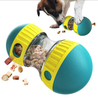 Slow Food Release Interactive Dog Rolling Ball, Slow Feeder Training Toy