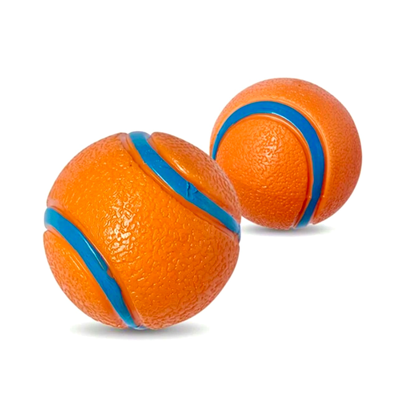 Set of 2 Bouncy Balls For Training, Play, Teeth Cleaning, Water Friendly