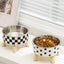 Food Bowl, Adjustable Hight - Suitable for Dogs and Cats, Stainless Steel or Plastic Options