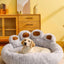 Plush Pet Bed in Paw Design