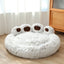 Plush Pet Bed in Paw Design