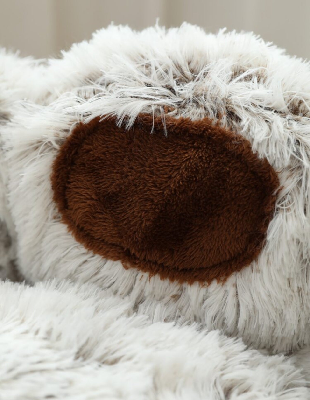 Plush Pet Bed in Paw Design