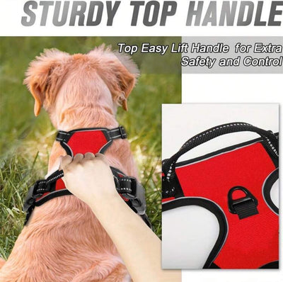 No Pull Dog Harness with Front Clip Heavy Duty and Reflective Easy Control Handle