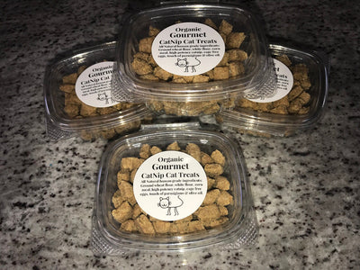 Gourmet All natural Catnip Cat treats healthy snacks - Baked to order - NO Artificial Preservatives - Gifts - Kitty - Cat Nip