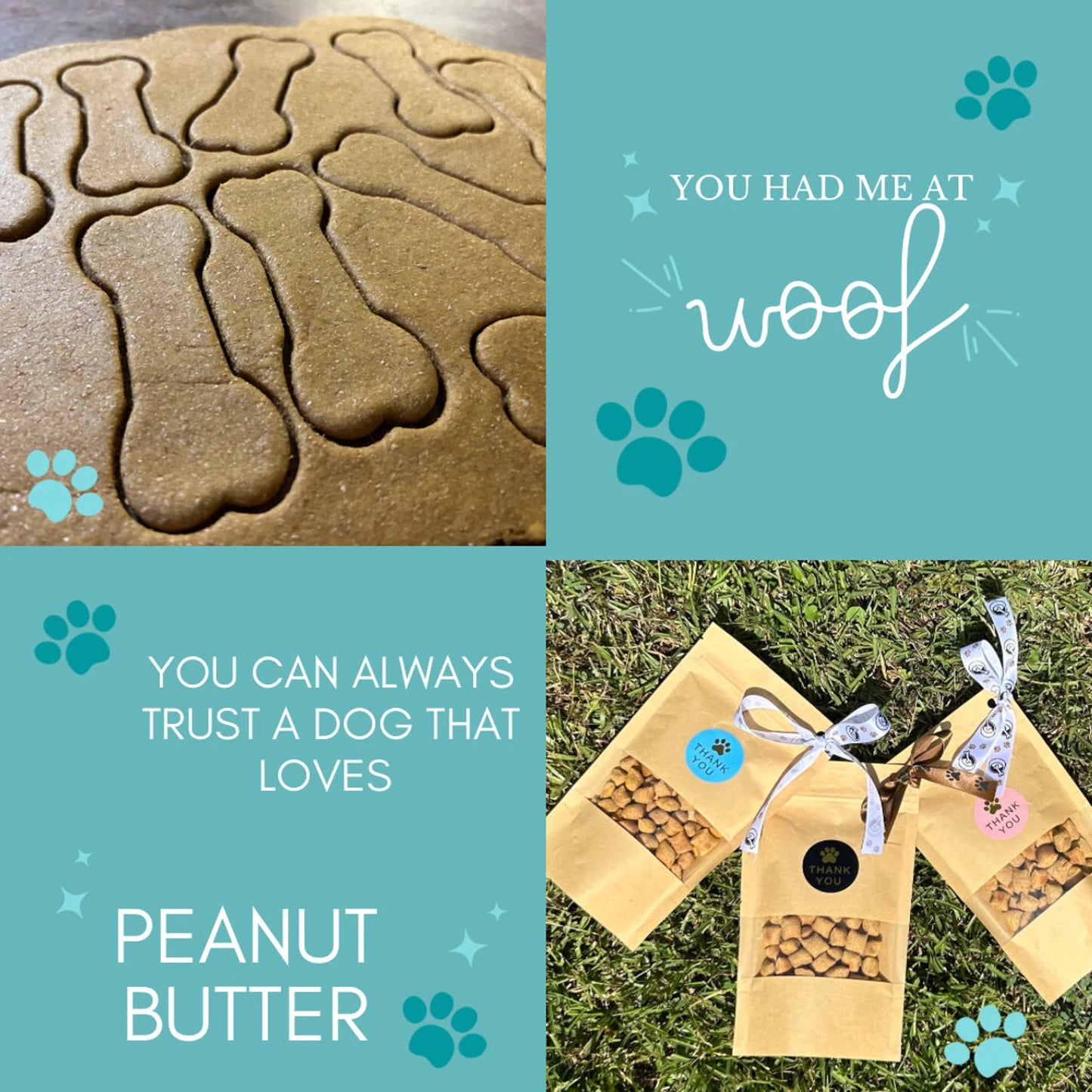 Dog Treats-Training Treats- Delicious Homemade Cookies for Dogs in a shape of Bones